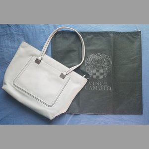 Vince Camuto Full Steam Leather/Suede Tote NWOT